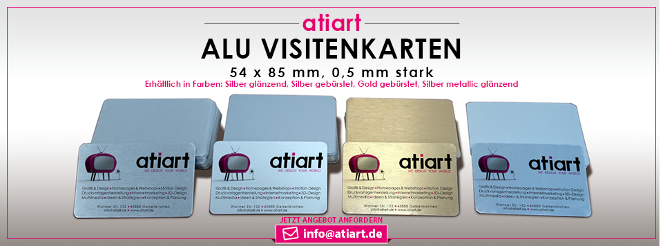 Alu Visitenkarten